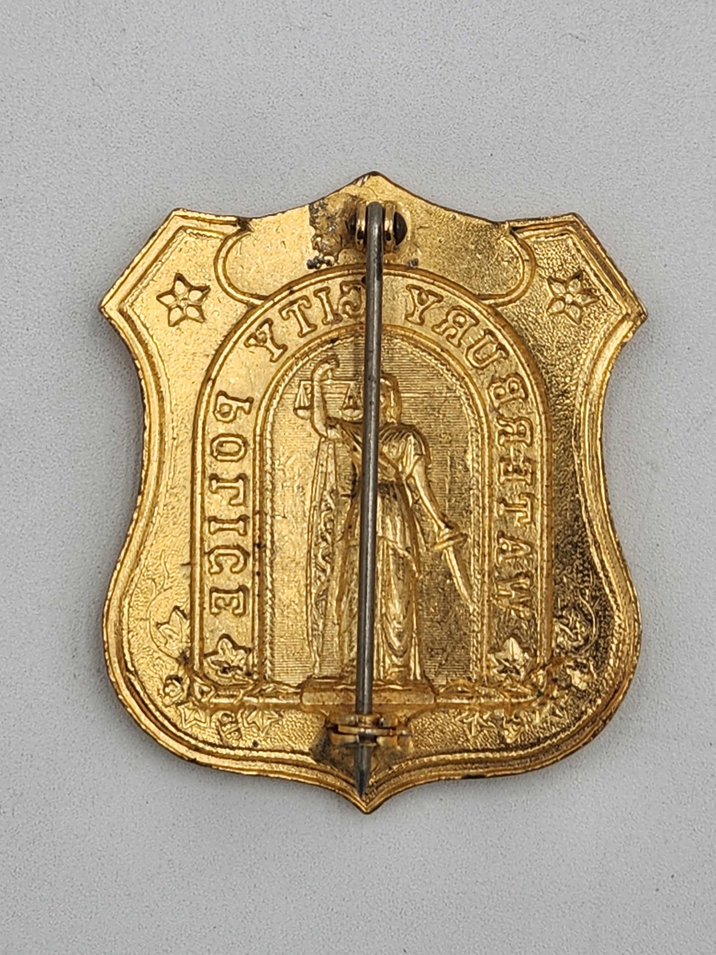 Obsolete Waterbury Connecticut Lieutenant Badge