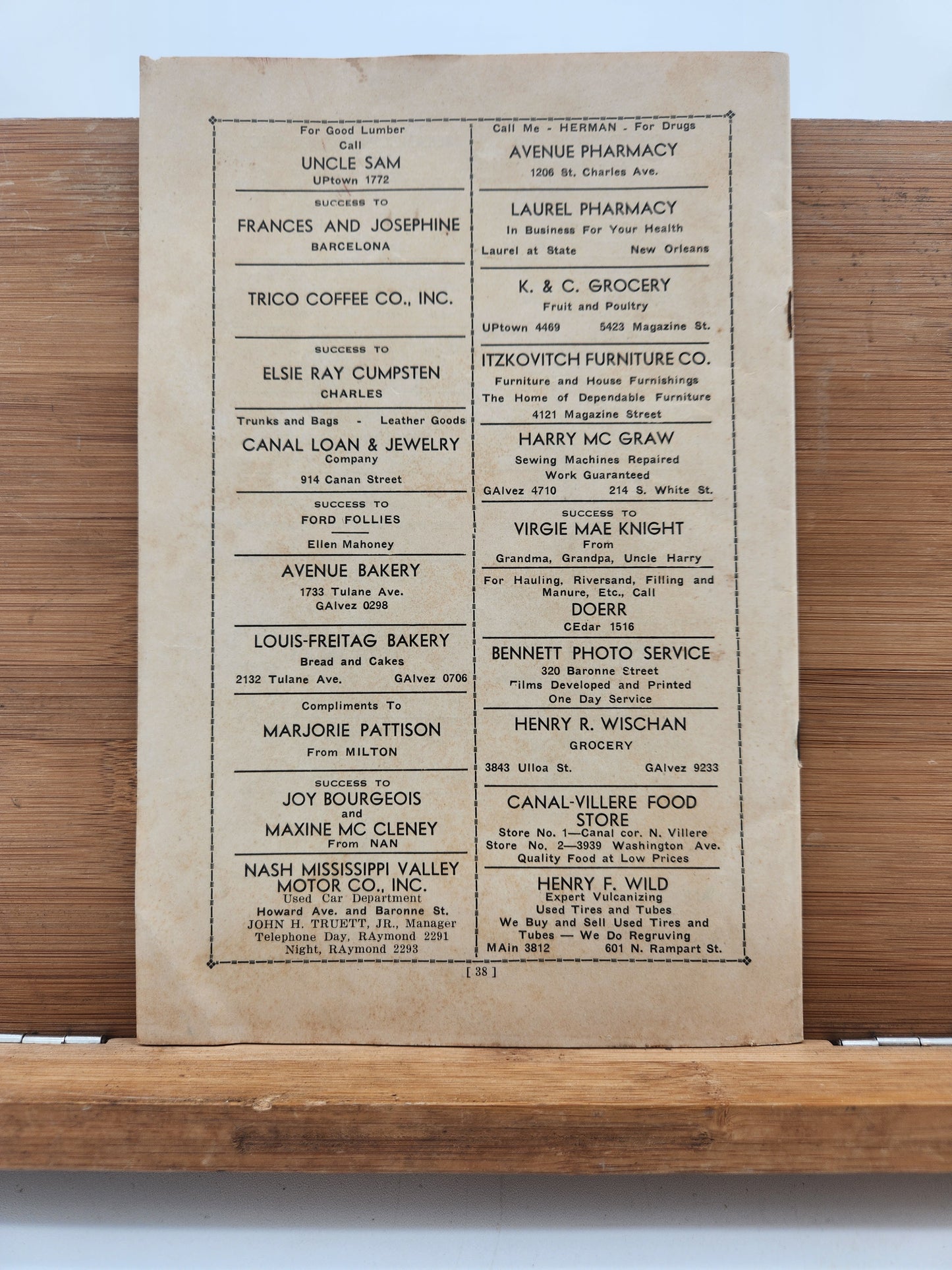 1935 Ford Dance Studio Program – “Ford Follies” New Orleans – McChrystal