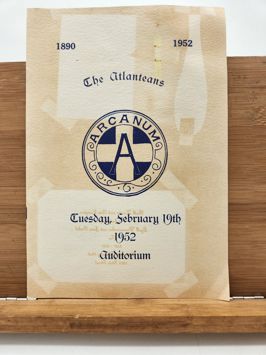 1952 Arcanum “The Atlanteans” Program Booklet – February 19th – How the Rainbow Came to Be
