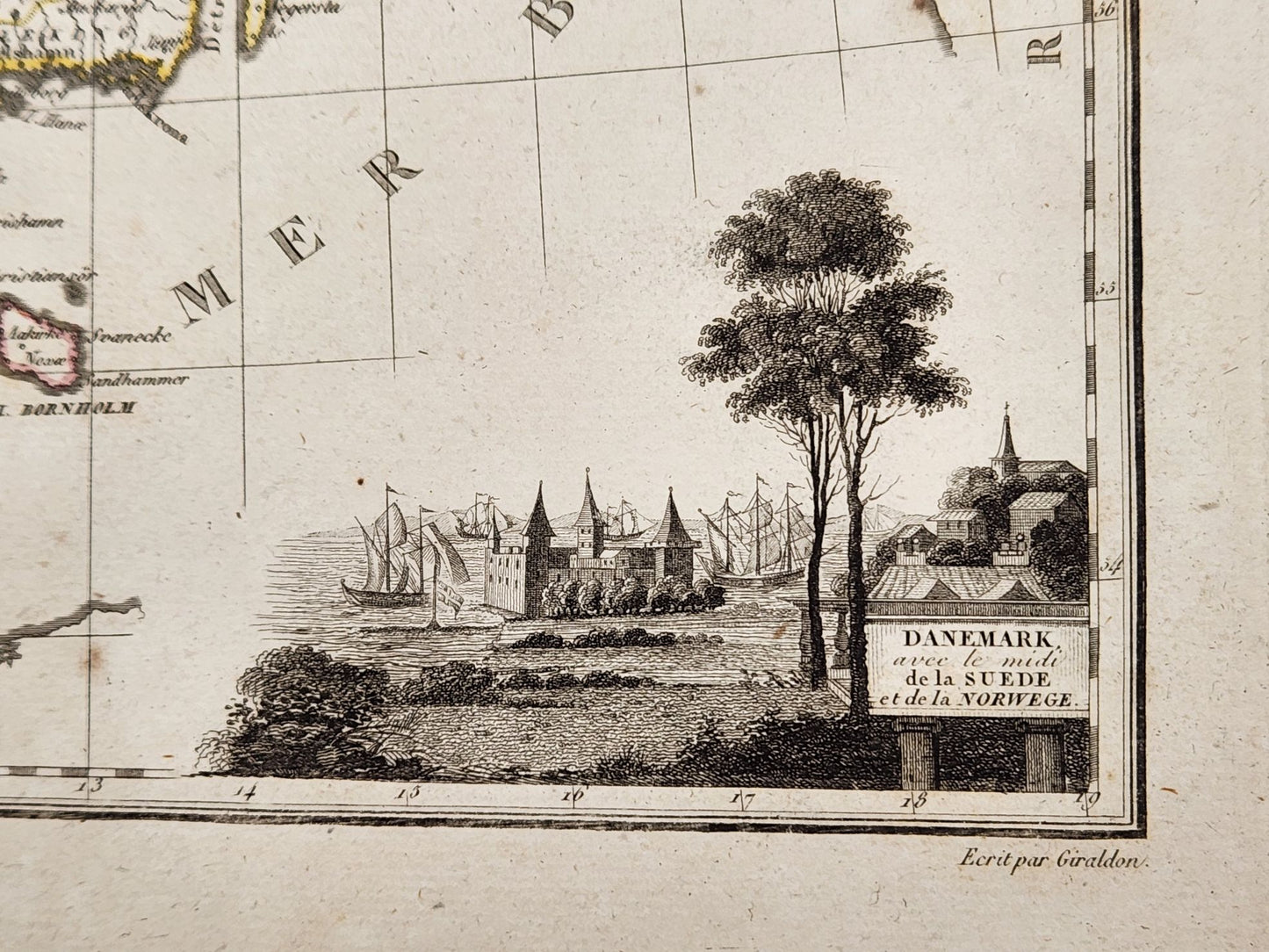 Antique Map 1812 of Denmark, Sweden, Norway - Conrad Malte-Brun