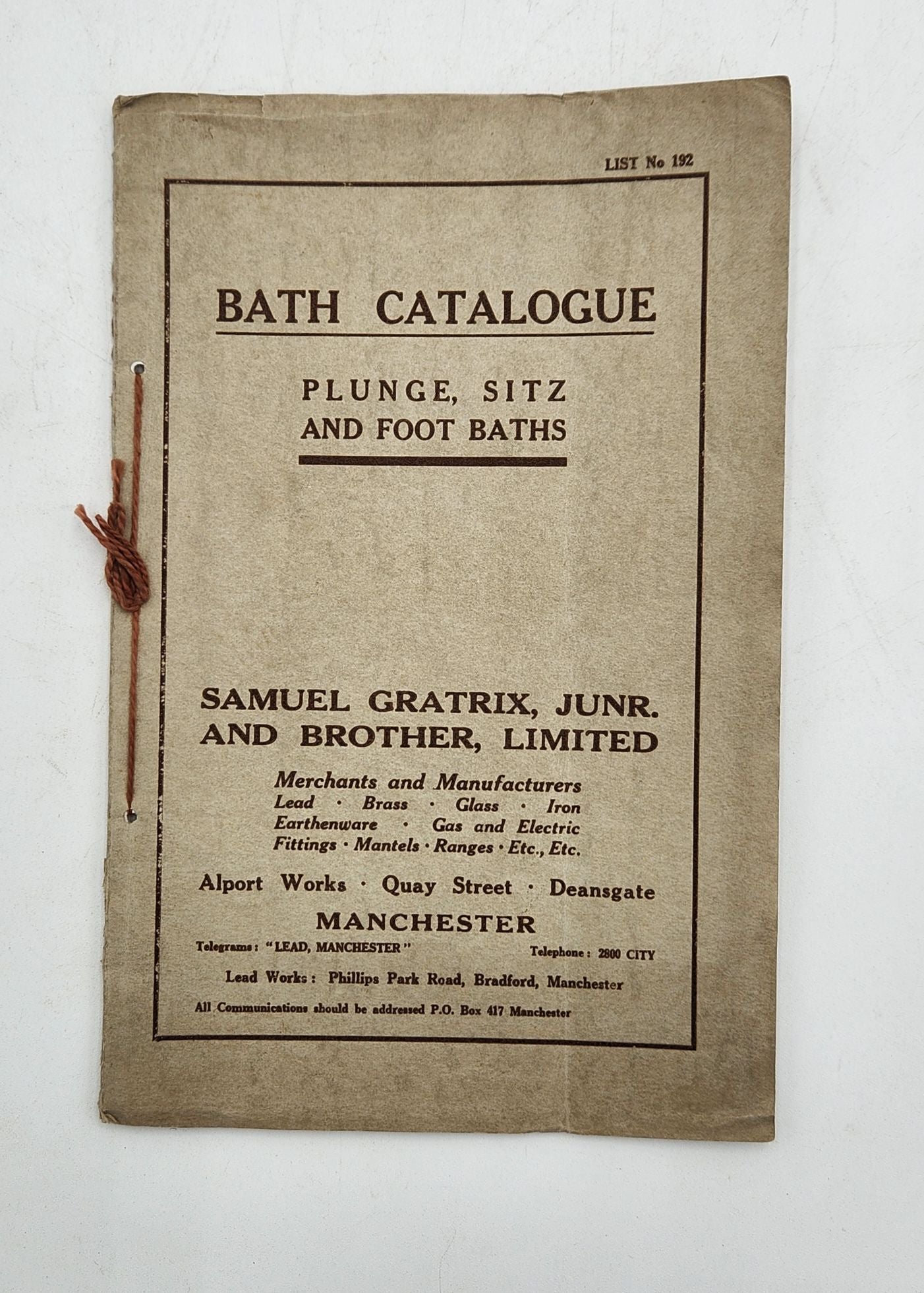 Bath Catalouge