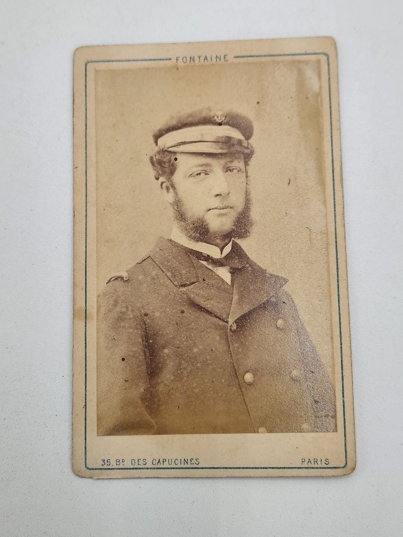 Portrait CDV of Marine of the Duke of Penthievre, Pierre d'Orleans, 1860