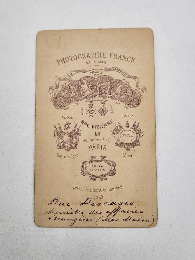 CDV Elie-Louis duc Decazes