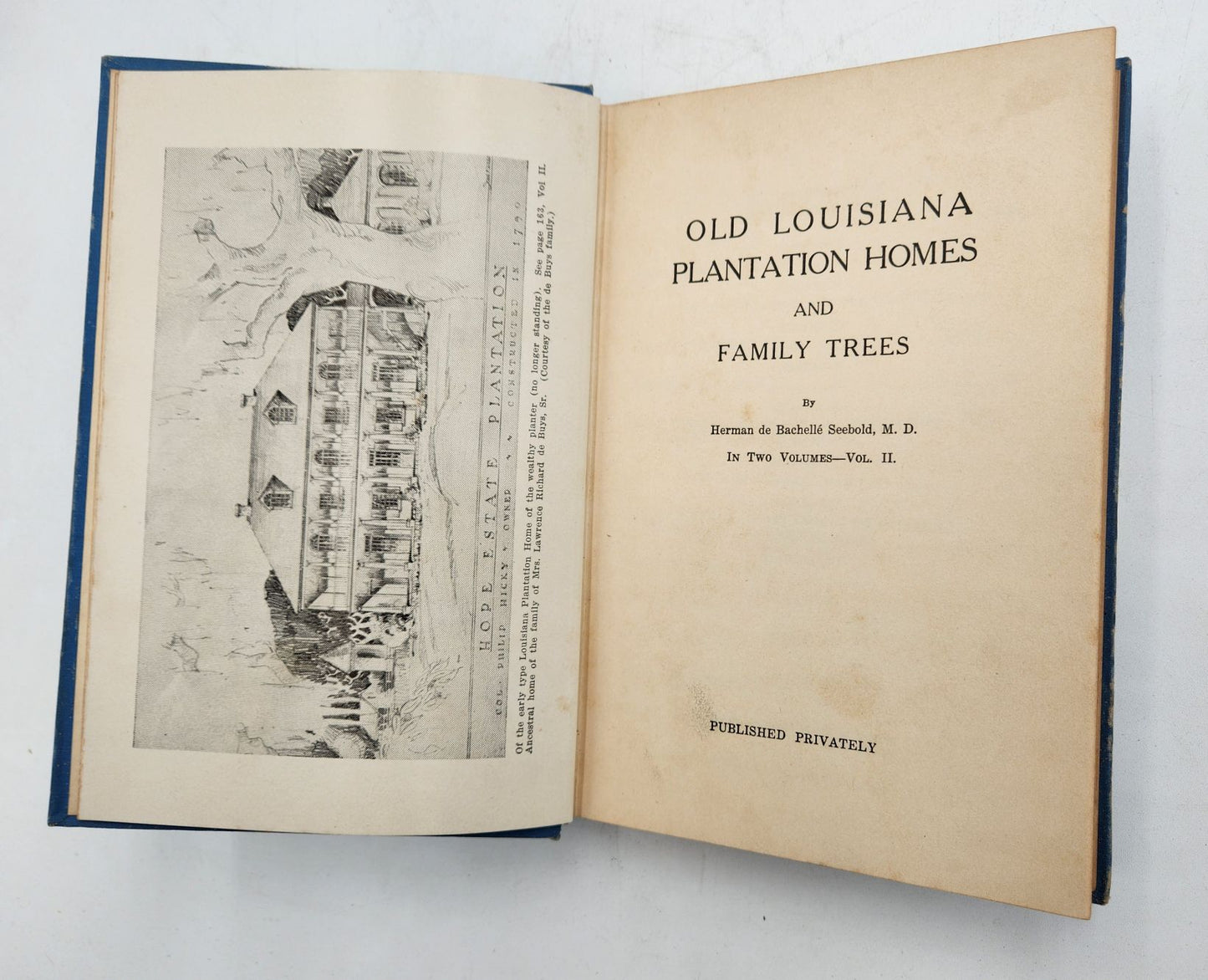 Old Louisiana Plantation Homes and Family Trees. 2 Vol. Set