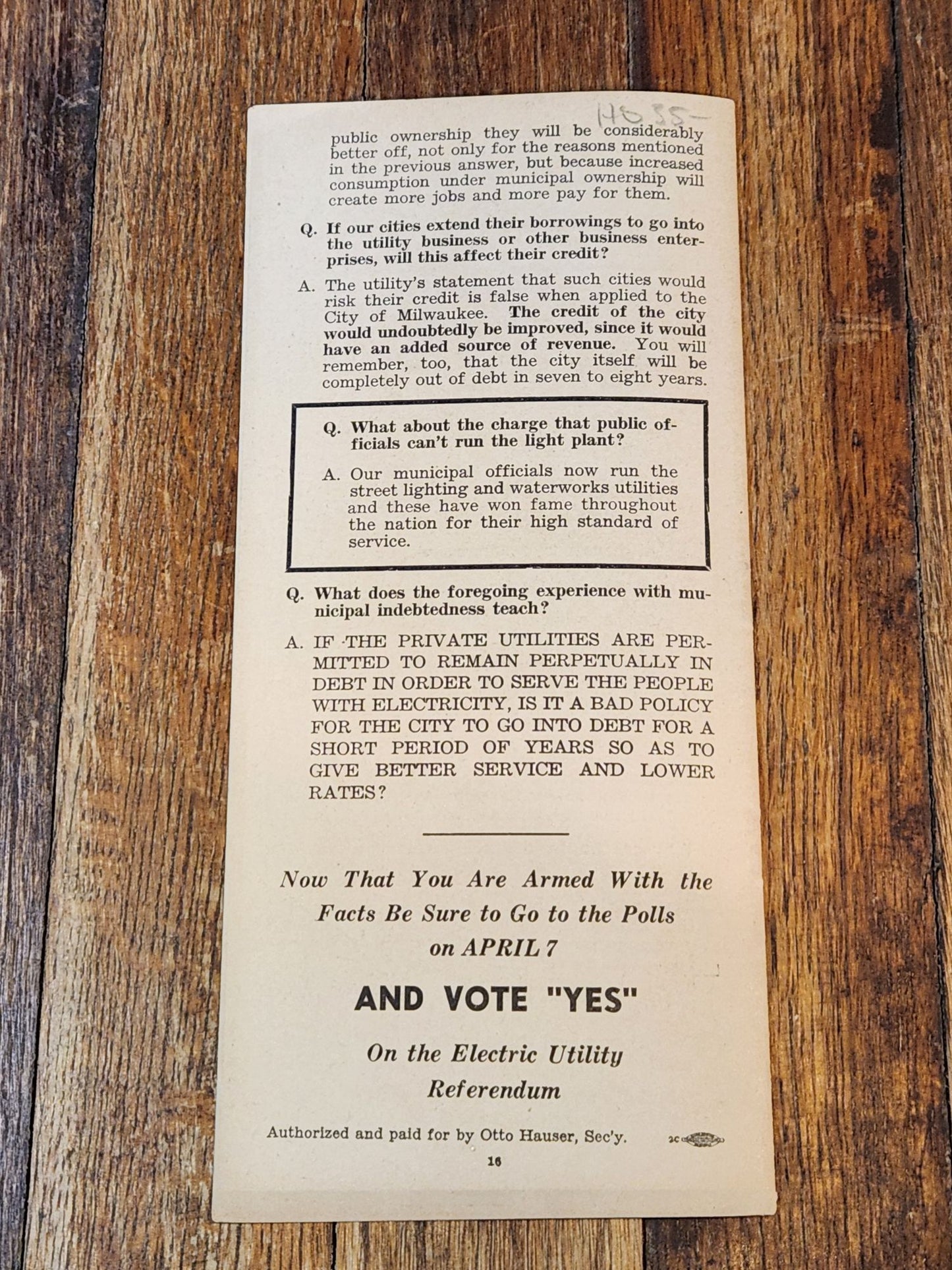For Citizens Who Want the Truth Socialist Pamphlet 1936