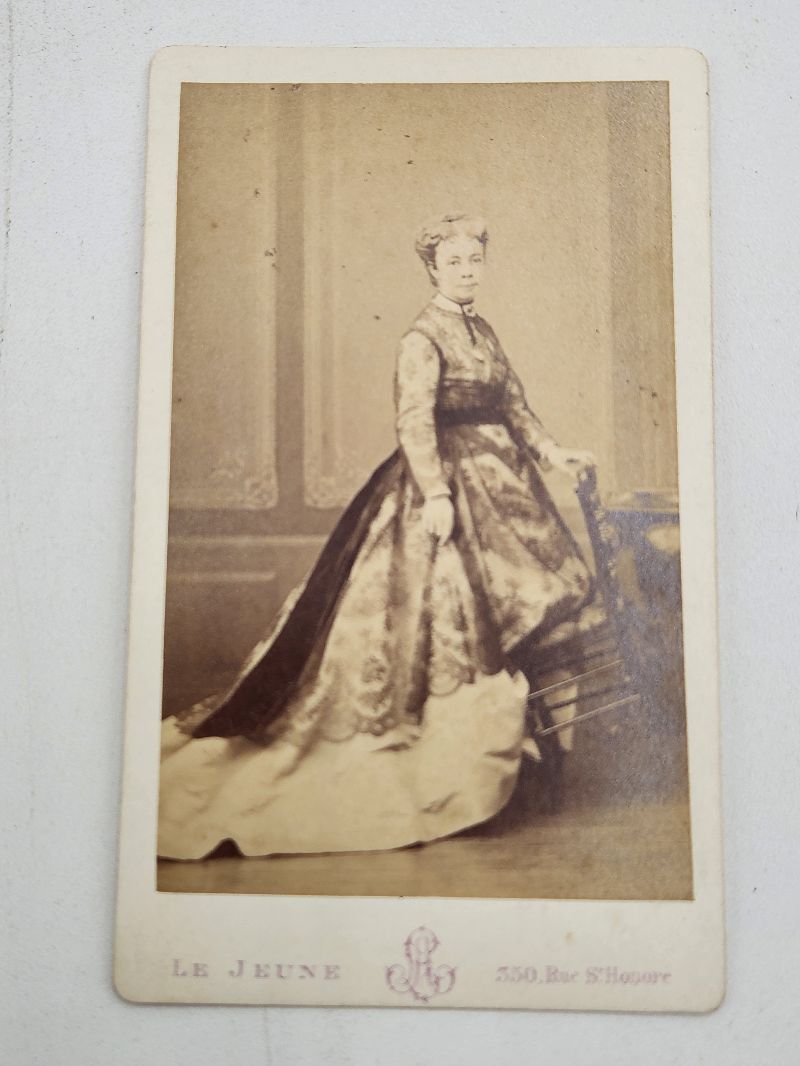 Portrait of Pauline Clémentine Marie Walburga, Princess of Metternich-Winneburg Carte De Visite CDV Photo