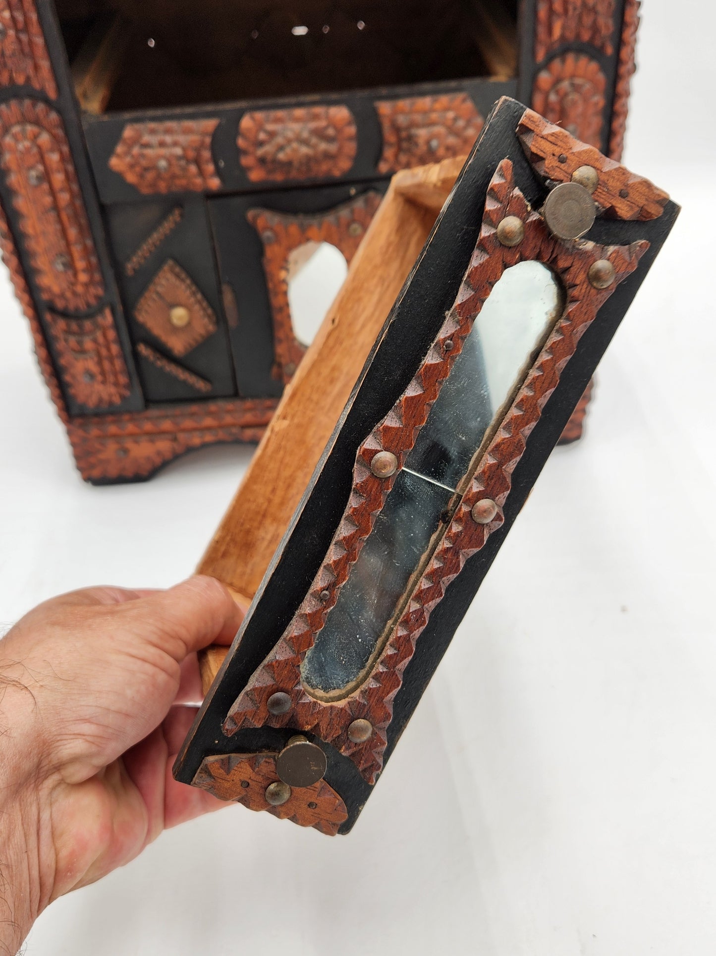 Unique Tramp Art Chest