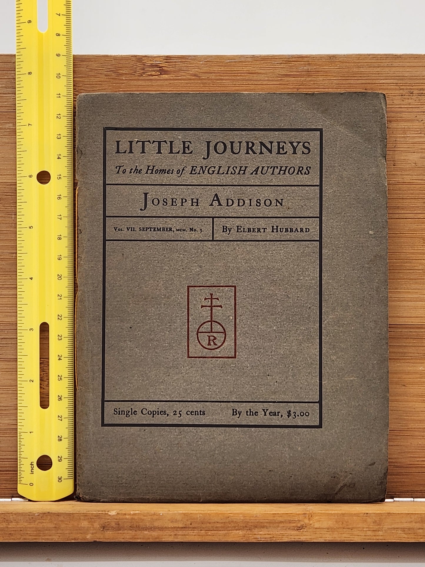 1900 Little Journeys to the Homes of English Authors — Joseph Addison by Elbert Hubbard — Roycrofters