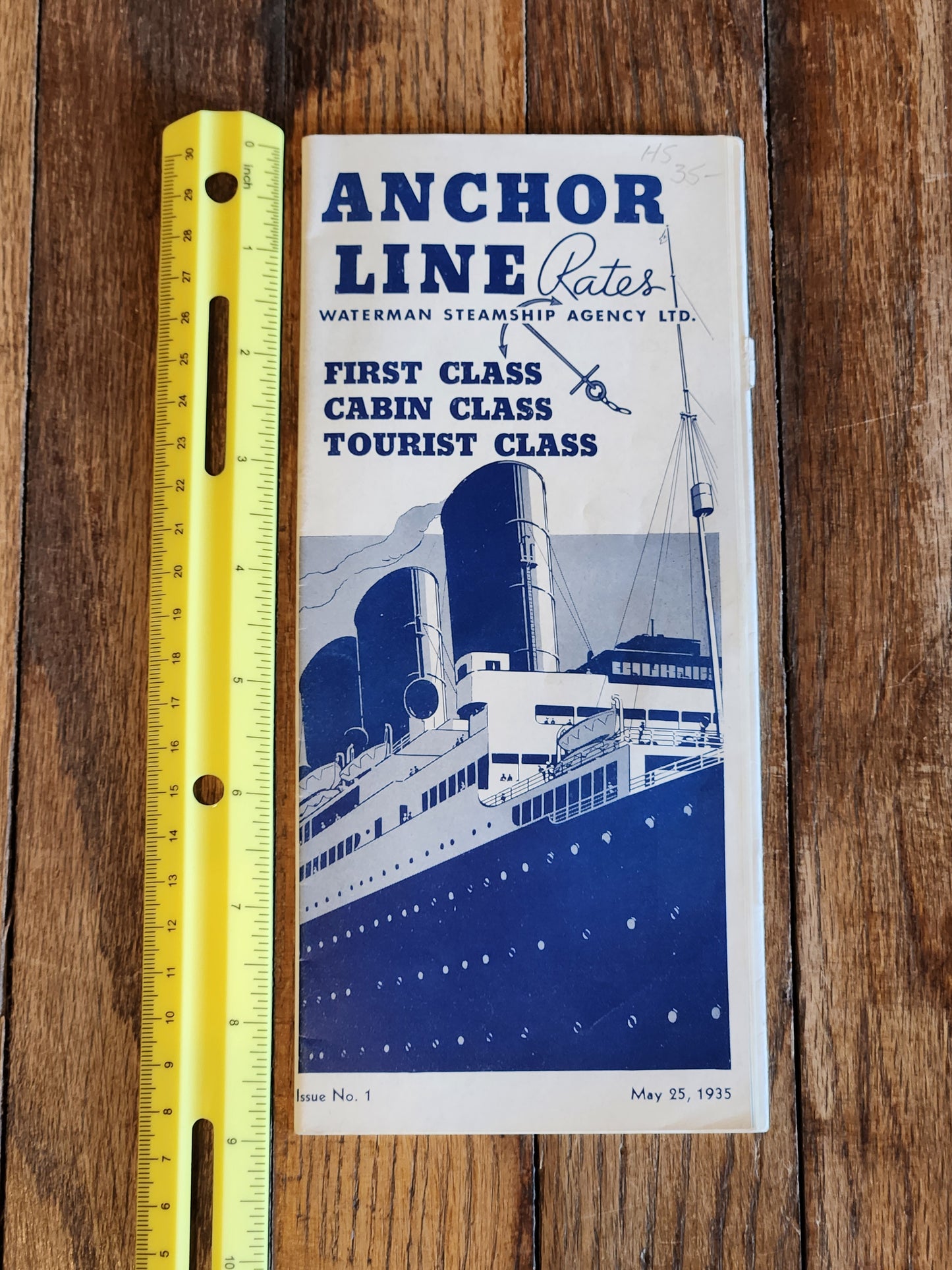 Anchor Line Rates Pamphlet