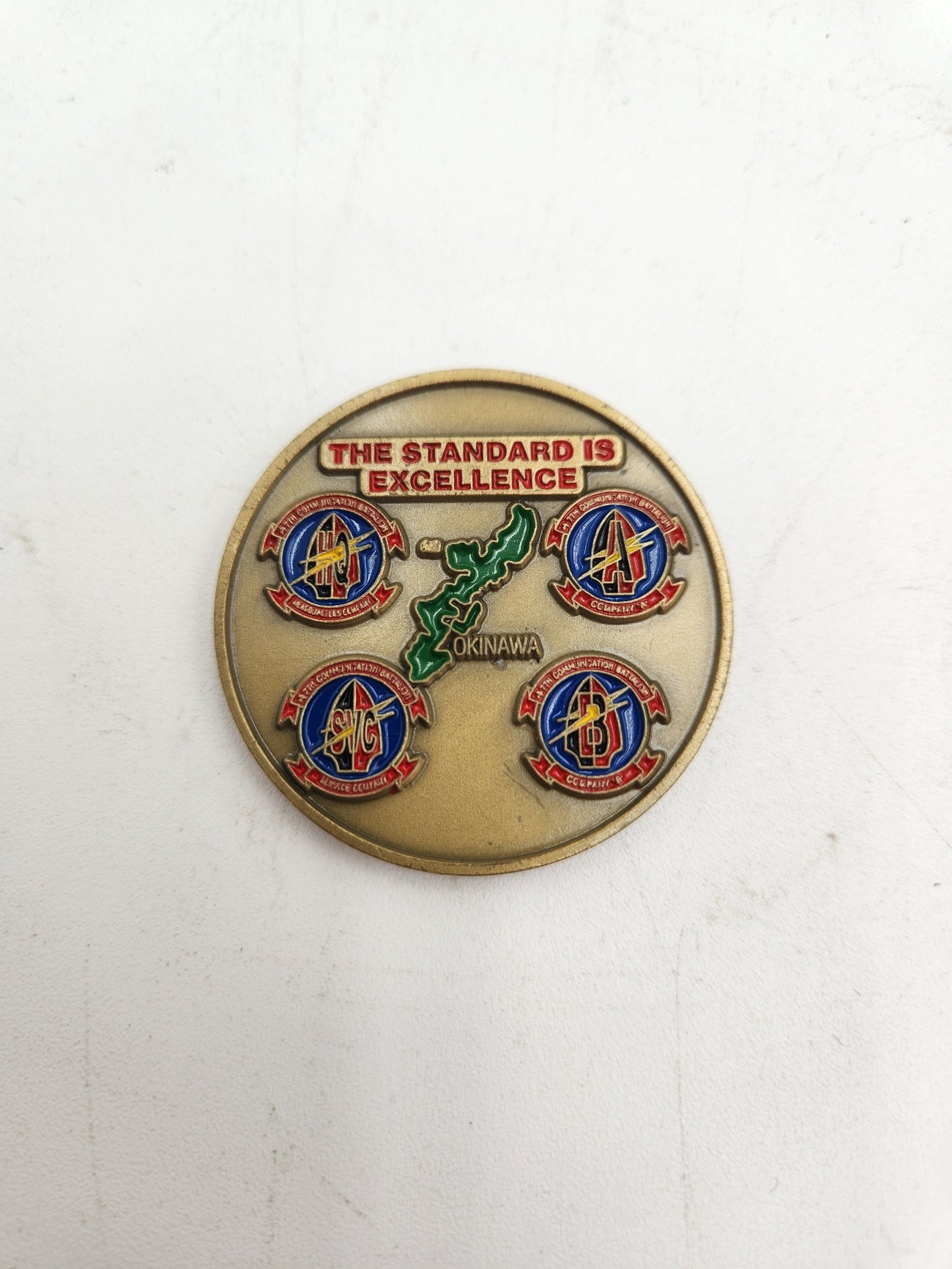 7th Communication Battalion, Standard is Excellence - Challenge Coin