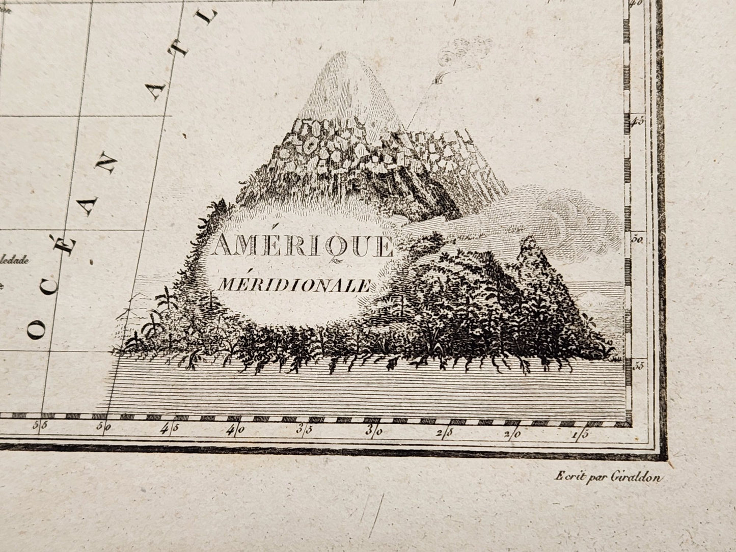 Historic Map 1812 of South America - Conrad Malte-Brun