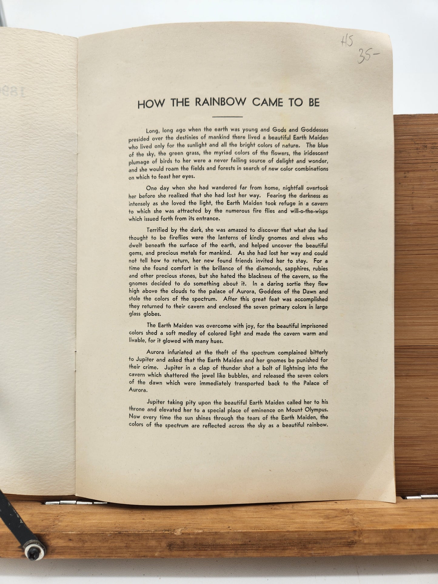 1952 Arcanum “The Atlanteans” Program Booklet – February 19th – How the Rainbow Came to Be
