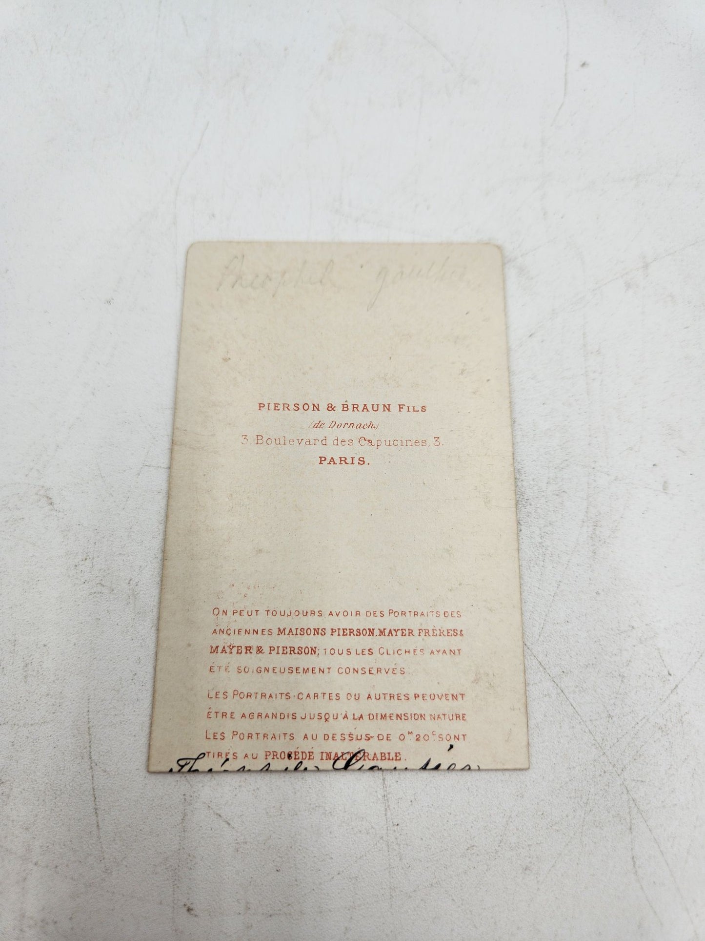 CDV Théophile Gautier