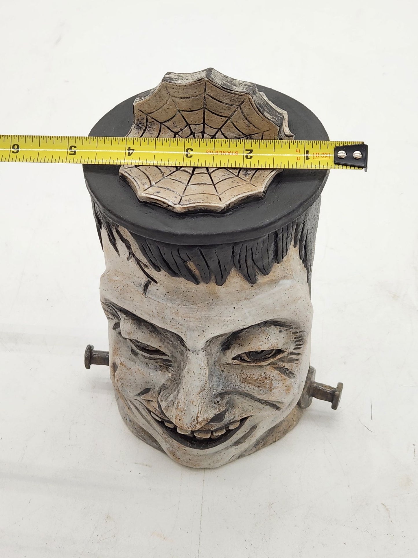 Handcrafted Frankenstein Pot With Lid