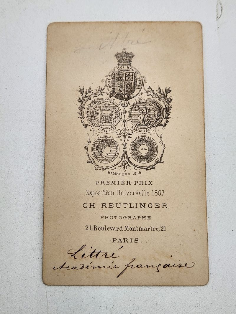 Portrait of Emile Maximilian Paul Littre