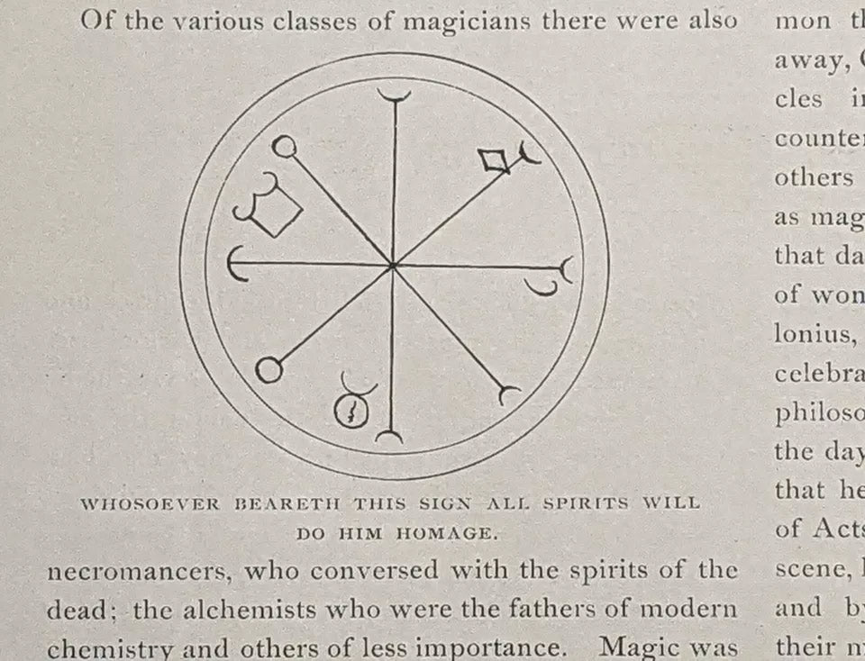 October 1887 Art & Letters Magazine New Orleans Featuring Lead Article on Magic & Divination
