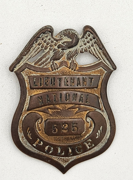 Rare Vintage LieutenantNational Police Badge