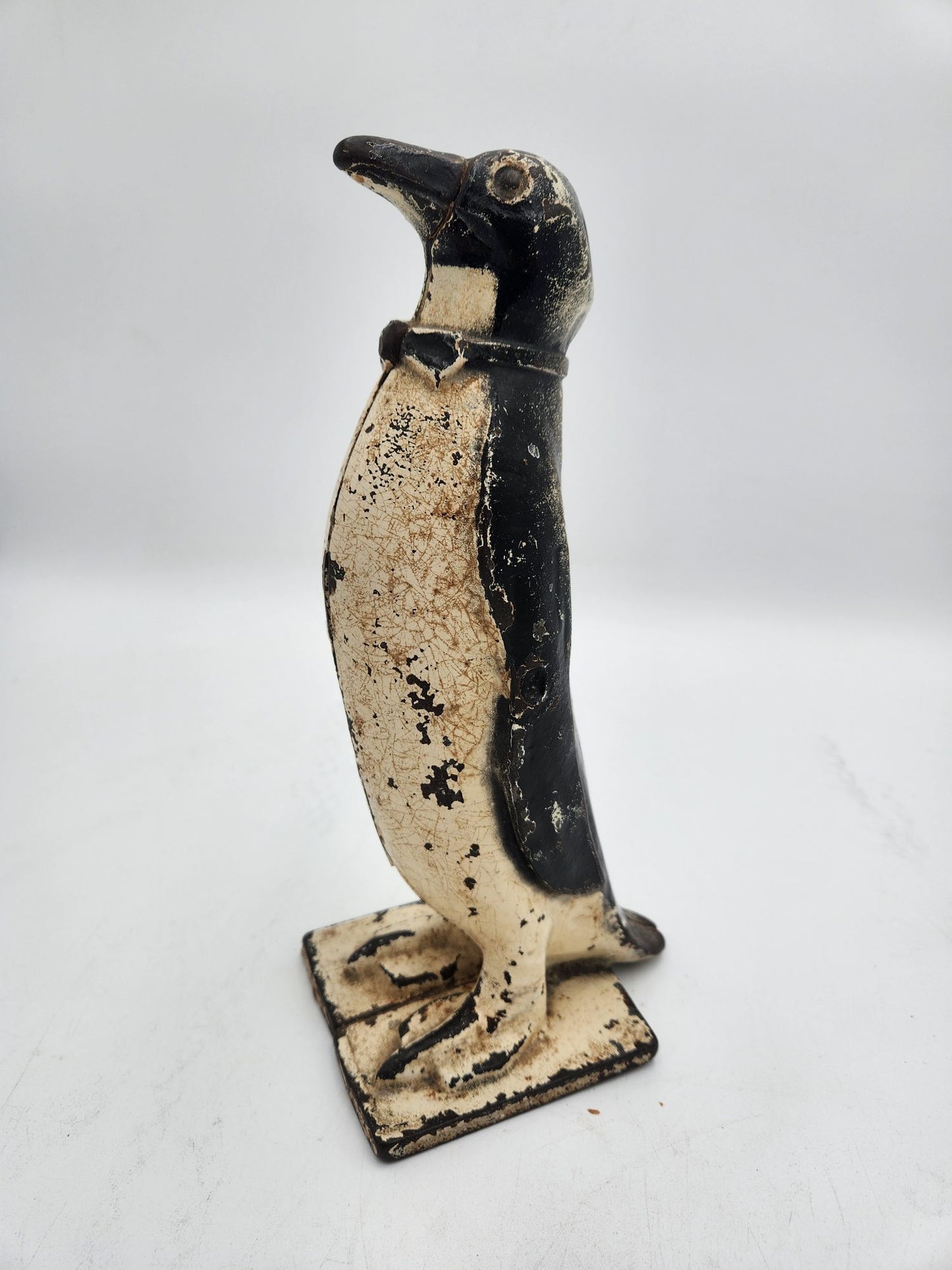 1920s Cast Iron Penguin Doorstop