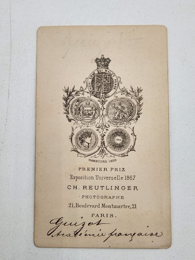 Francois Guillaume Guizot Carte De Visite CDV Photo