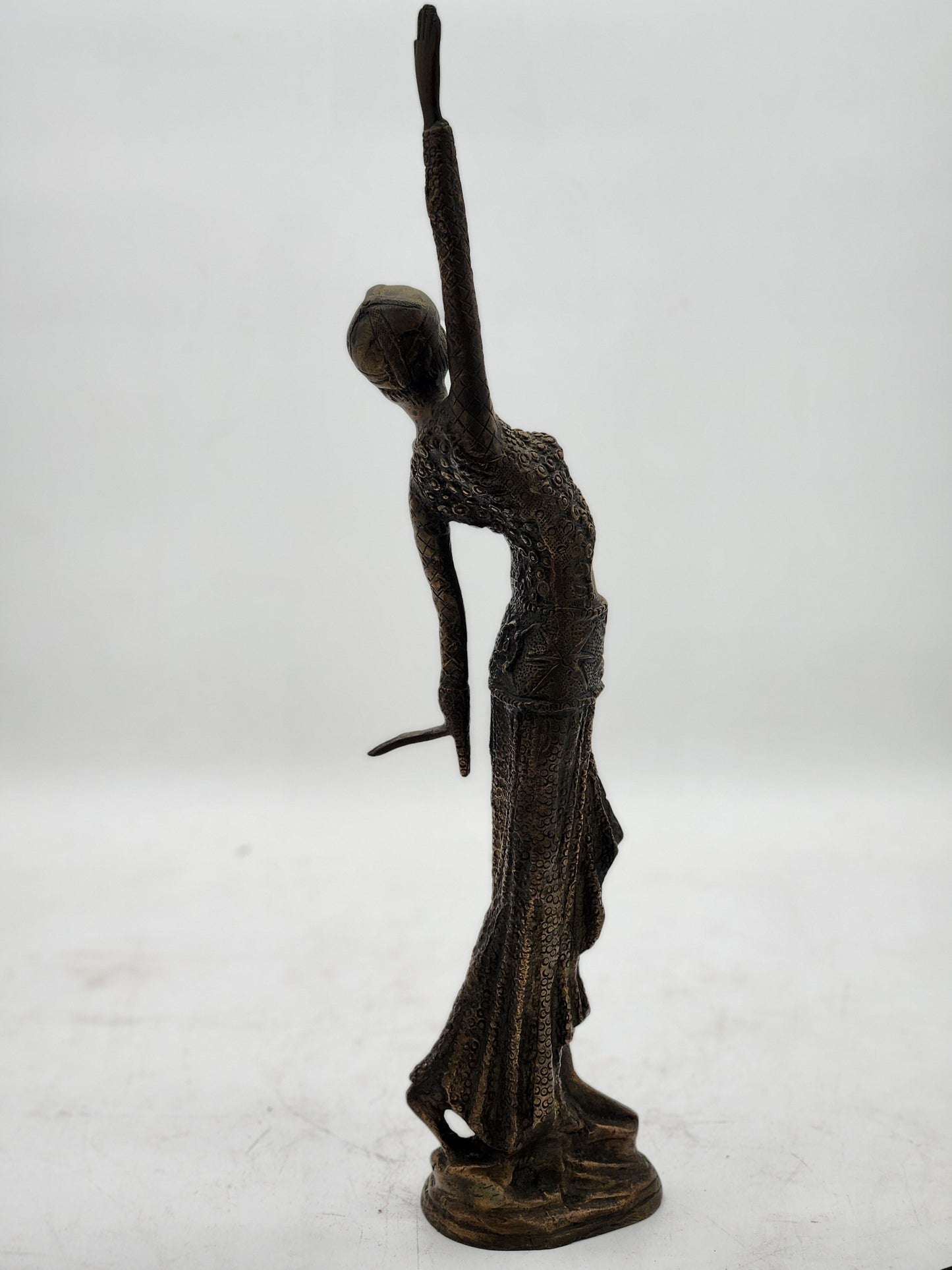 Vintage Art Deco Bronze Dancer Statue