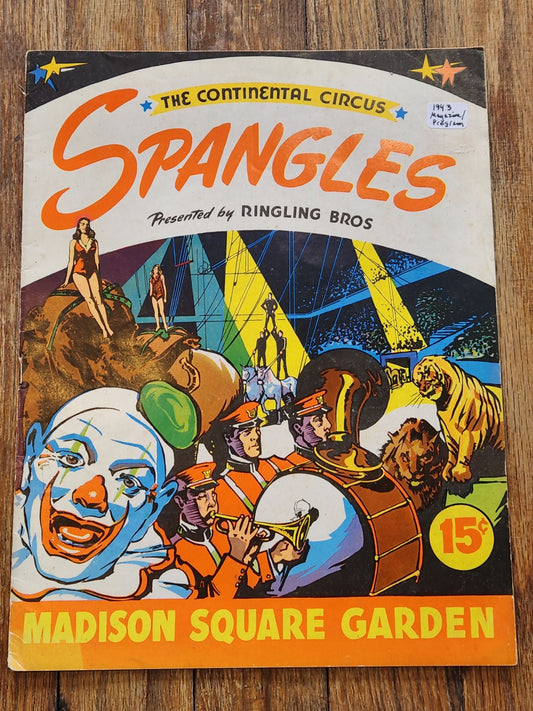 The Continental Circus Spangles by Ringling Bros 1943 Program
