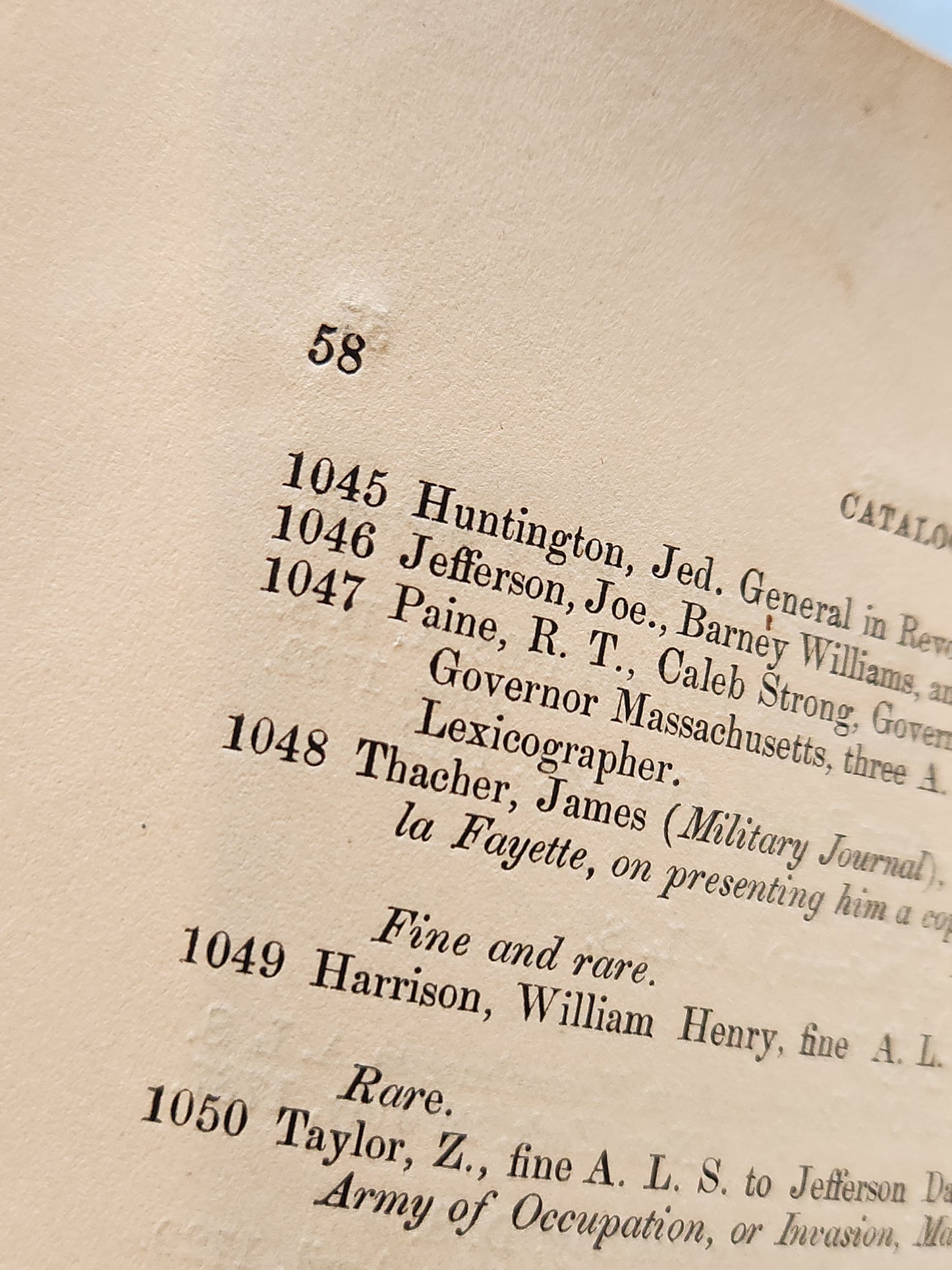 1870s Henry C. Bird & Co. Boston Auction Catalogue – Books, Rare Papers, Autographs, New England History