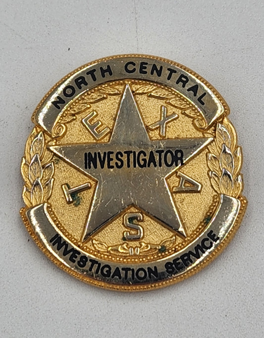 Investigator Badge North Central Texas Badge