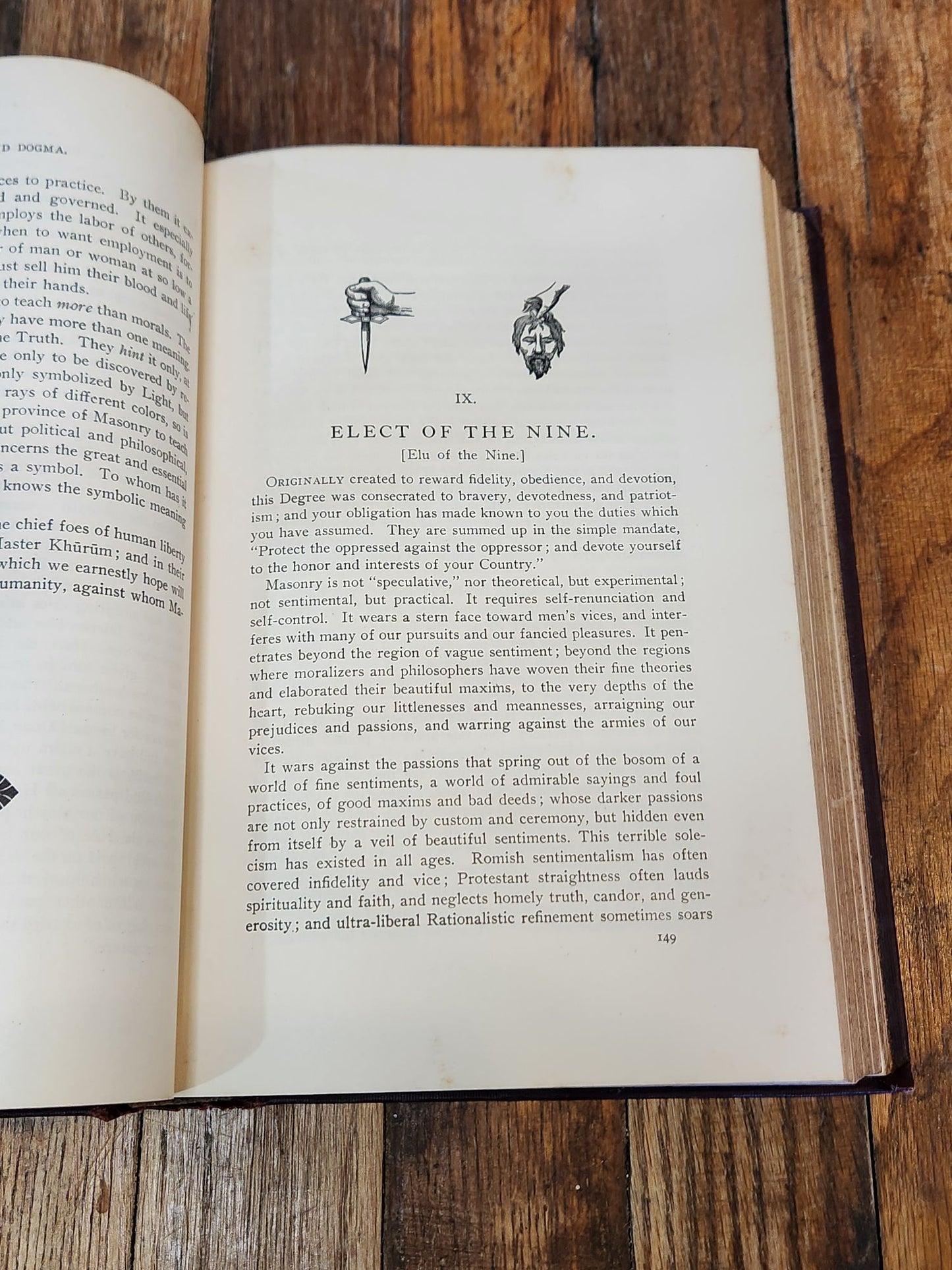 Morals and Dogma Freemason Book