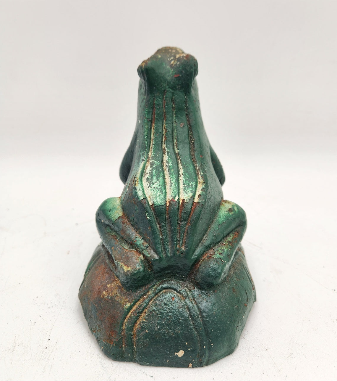 Vintage Brass Frog on a rock