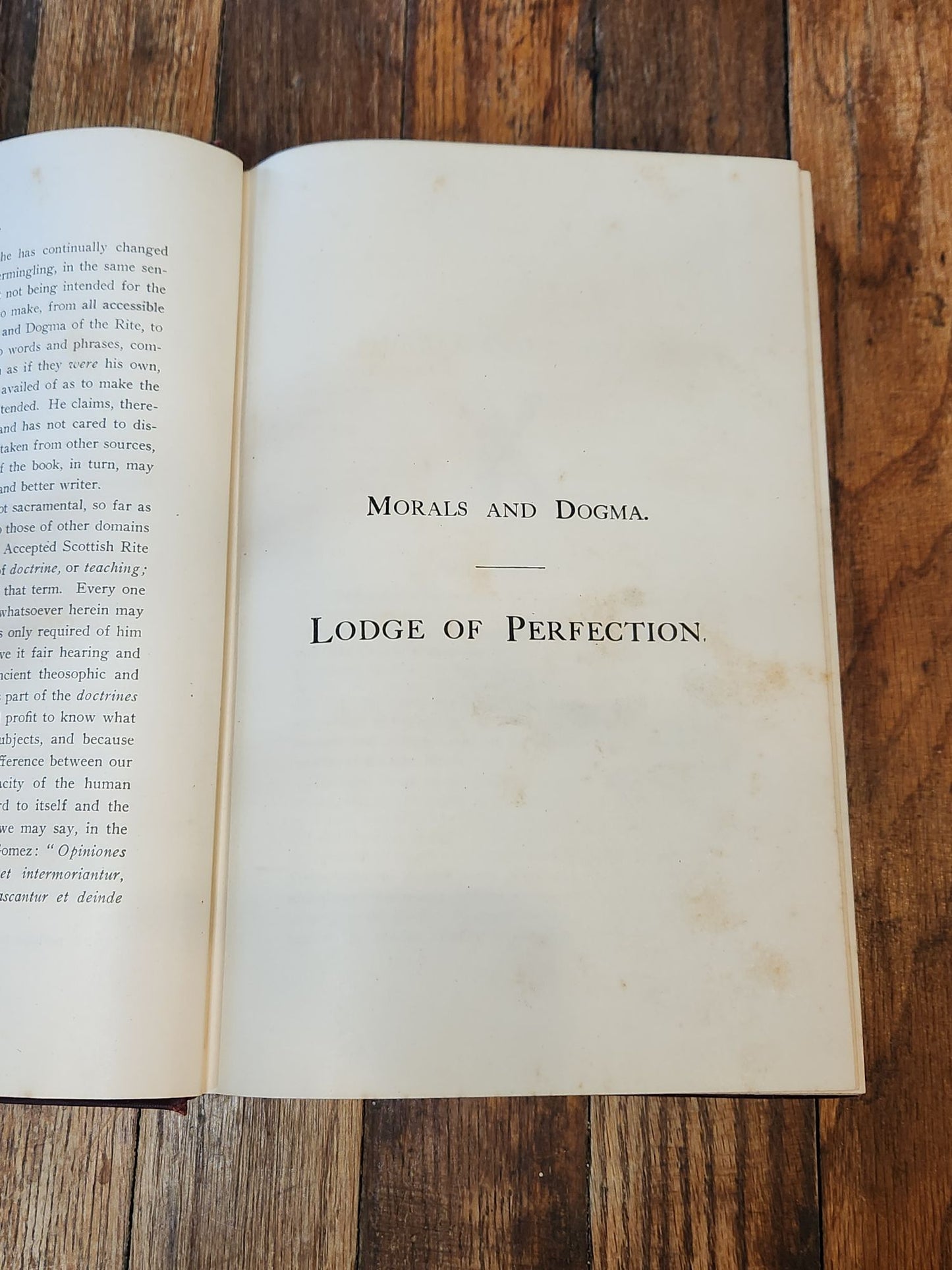 Morals and Dogma Freemason Book