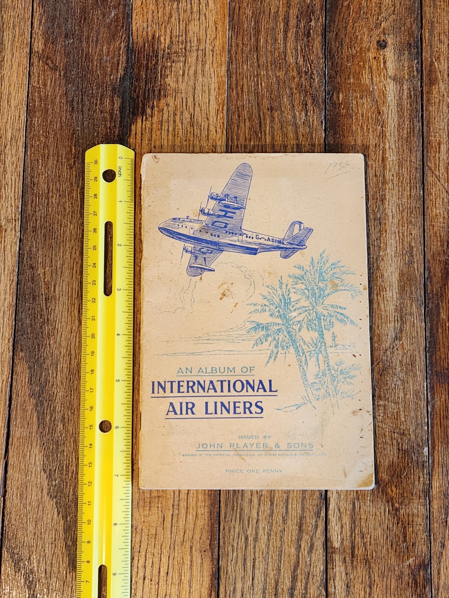 1936 John Player & Sons Album of International Air Liners – Complete Cigarette Card Book Aviation