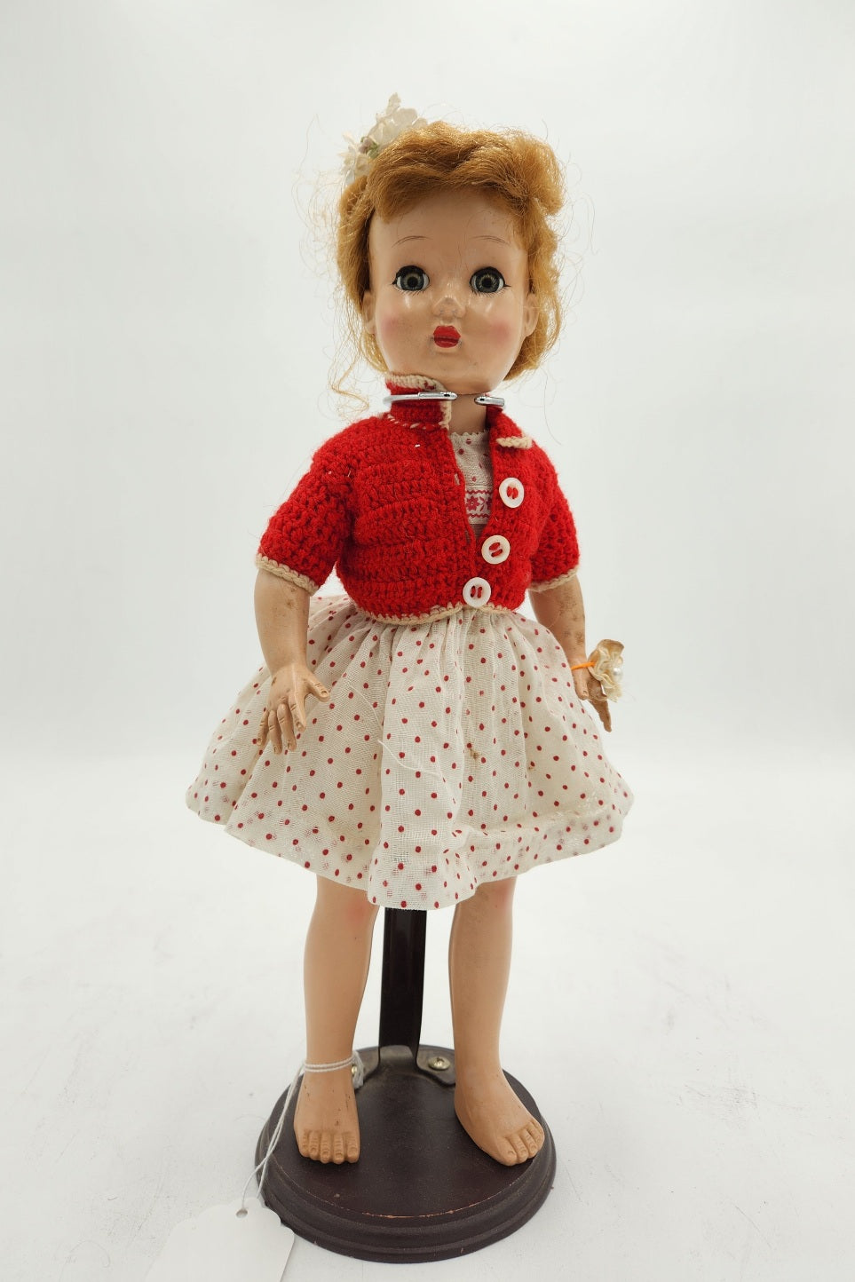 doll dress red Composition Effanbee Doll – The Hidden South