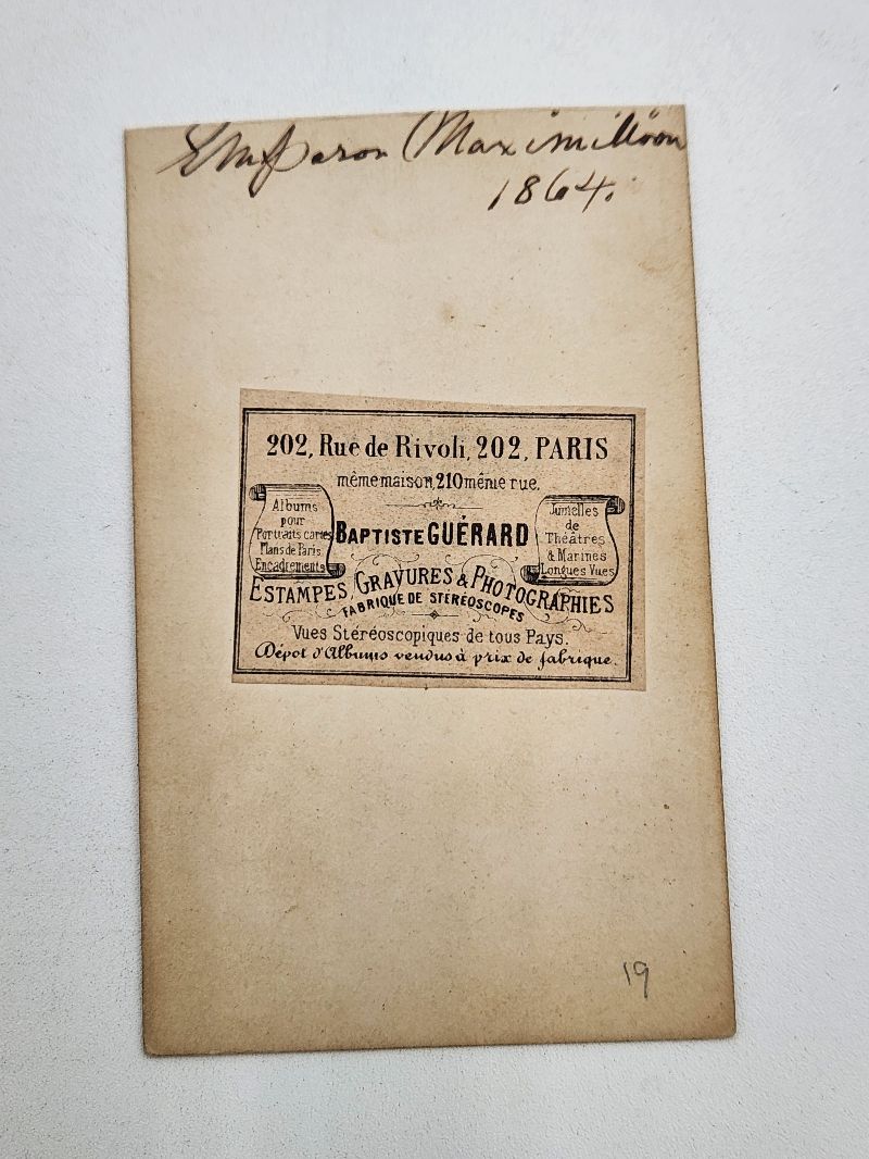 CDV Maximilian I Emperor of Mexico