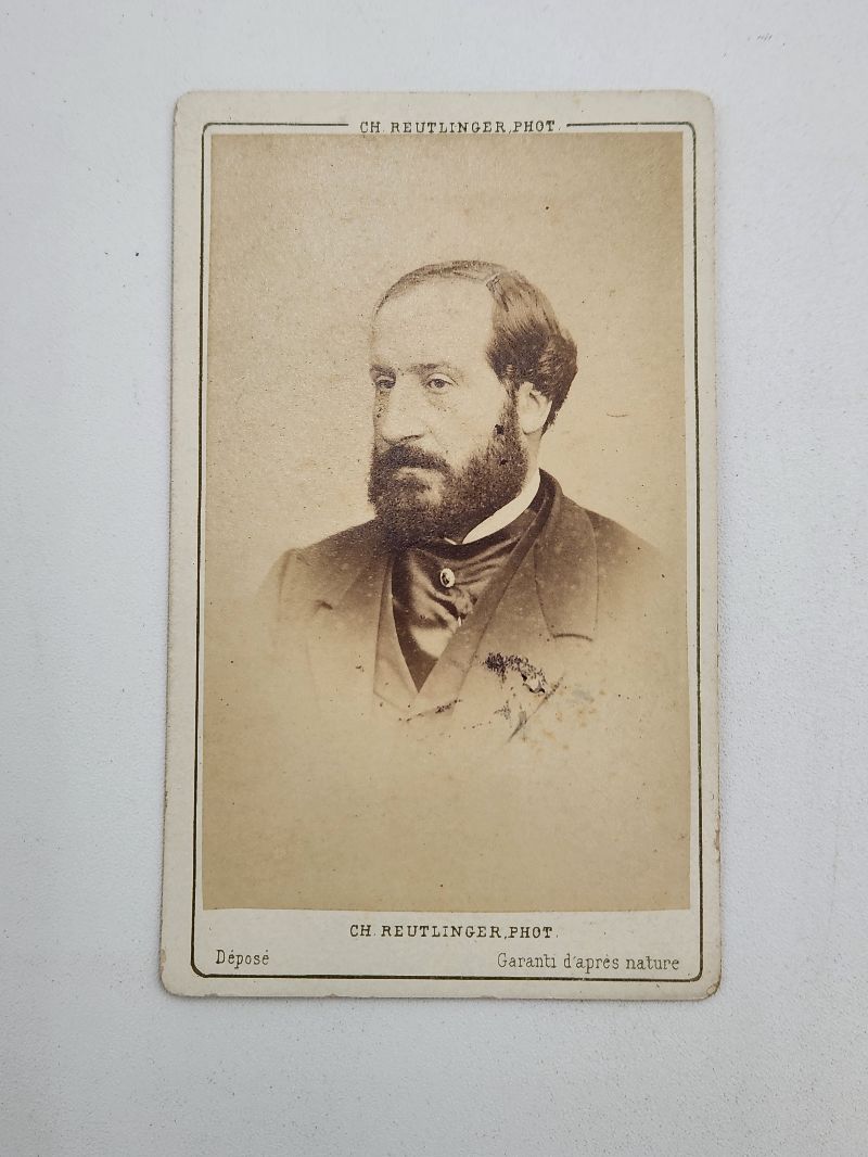 CDV Photo Émile Augier French dramatist Reutlinger Photo