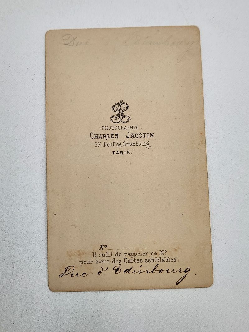 CDV Prince Alfred Saxe-Coburg and Gotha, Duke of Edinburgh