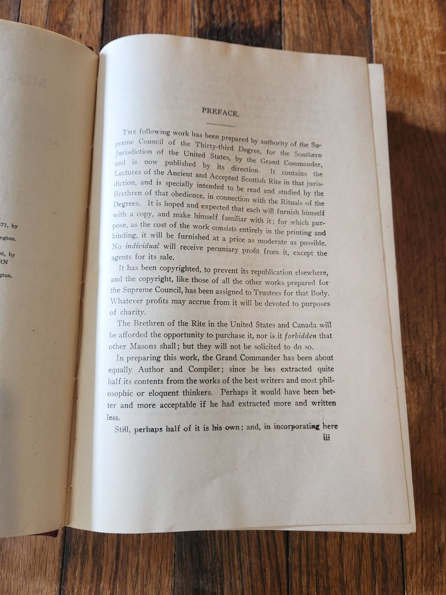 Morals and Dogma of the Ancient and Accepted Scottish Rite of Freemasonry. 1946