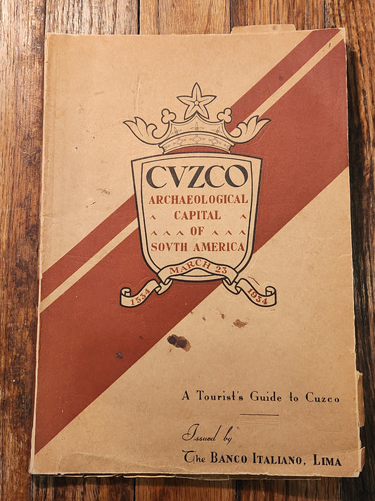 VALCARCEL Luis F. CUZCO Capital Arqueologica de Sud America