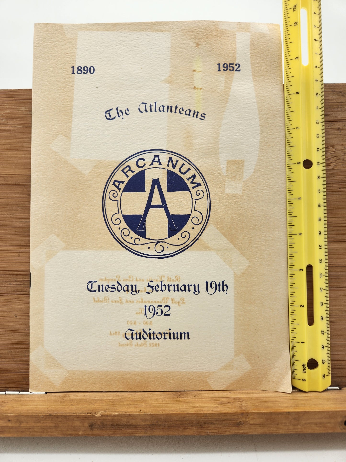 1952 Arcanum “The Atlanteans” Program Booklet – February 19th – How the Rainbow Came to Be