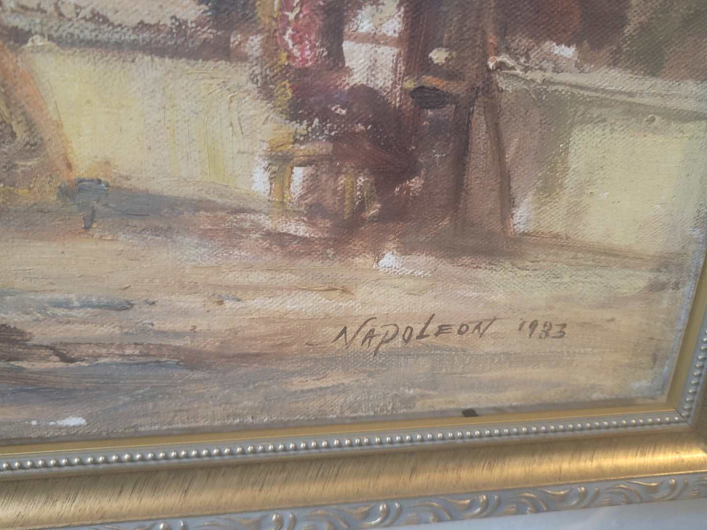 Rare Original Oil Painting by Harold Napoleon King