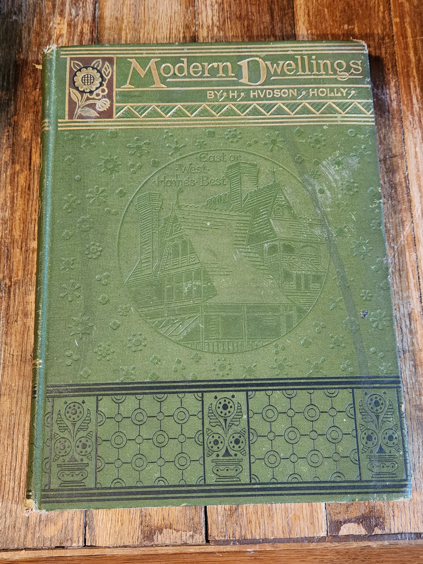 1878 Modern Dwellings H. Hudson Holly Victorian Architecture Interior Design Book