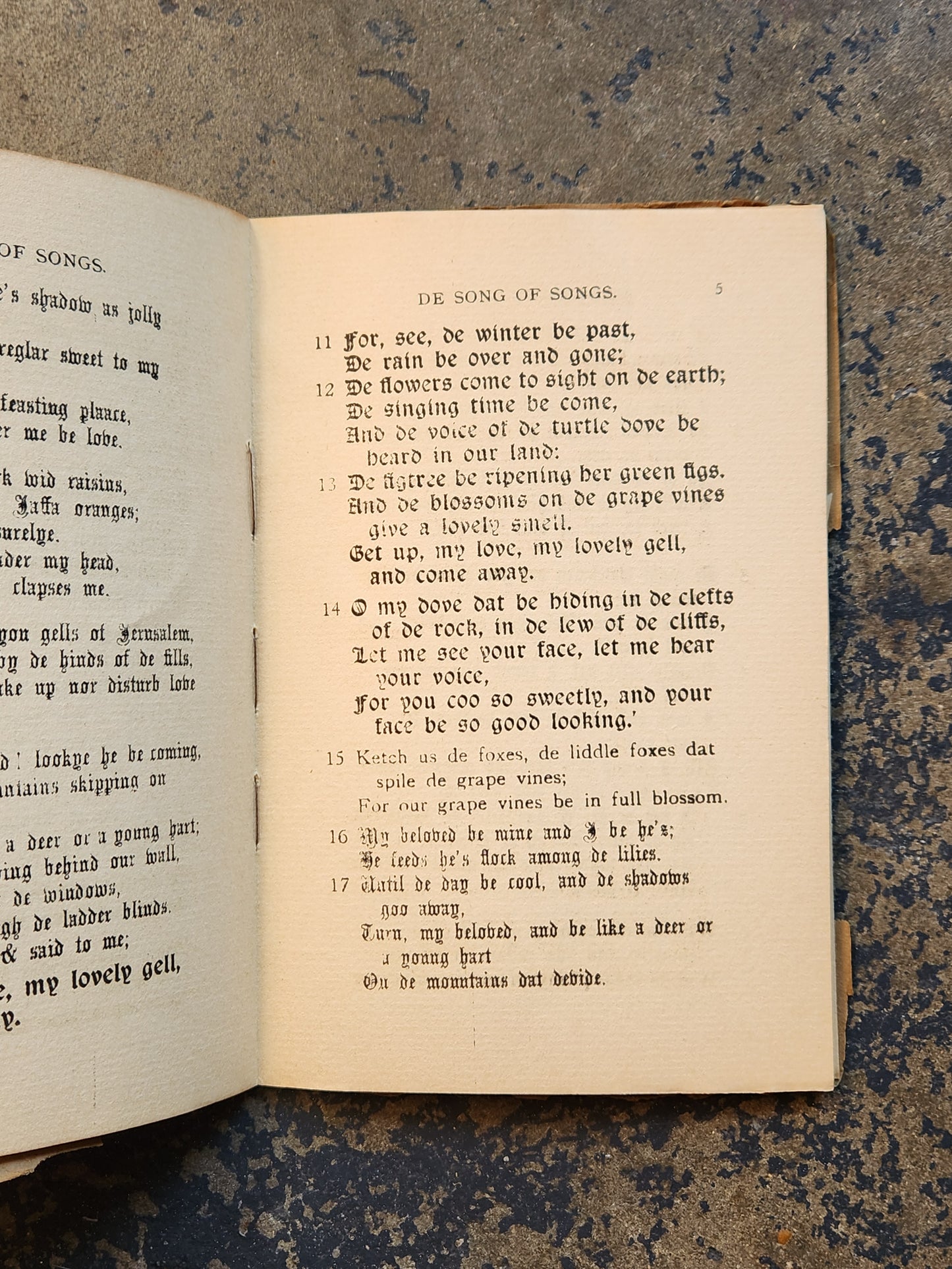De Song of Songs by Solomon (Jim Cladpole, 1935) Sussex Dialect Edition — Tunbridge Wells Printing