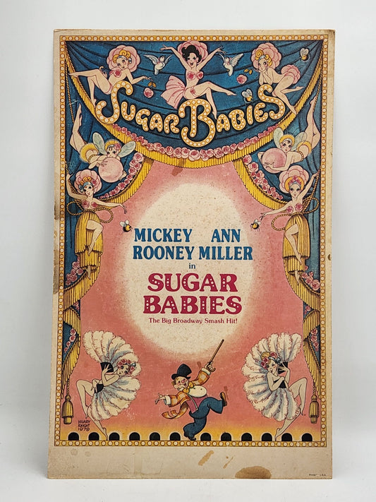 Sugar Babies Window Card Mickey Rooney and Ann Miller