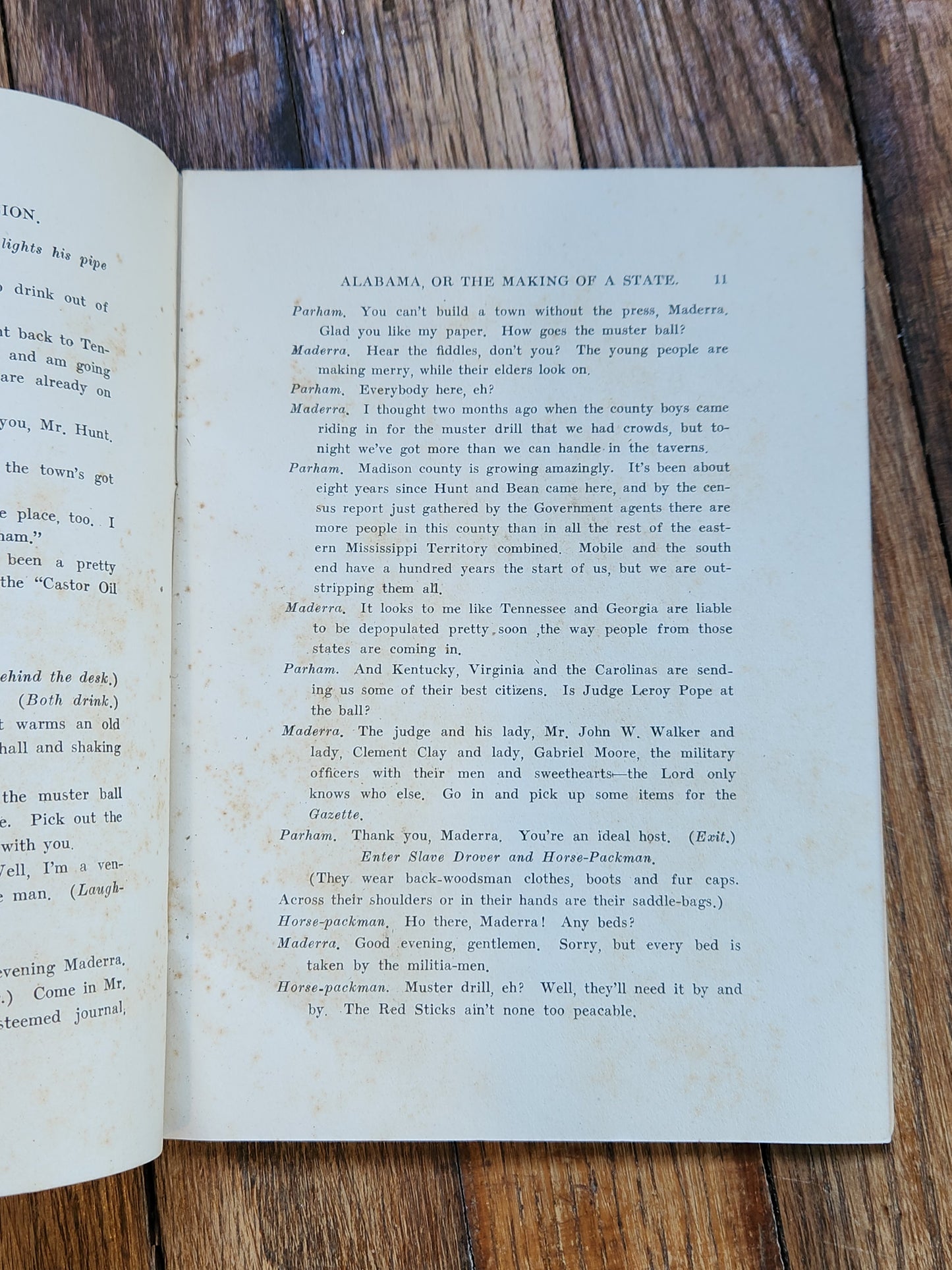1919 “Alabama, or the Making of a State” – Marie Bankhead Owen – Alabama Centennial Commission Play