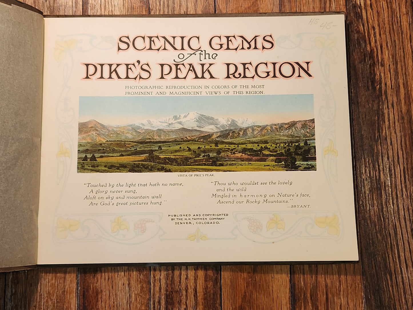 Scenic Gems of the Pike's Peak Region: Photographic Reproduction in Colors of the Most Prominent and Magnificent Views of This Region.