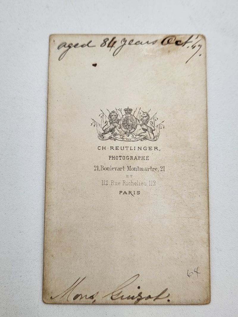 CDV François Pierre Guillaume Guizot