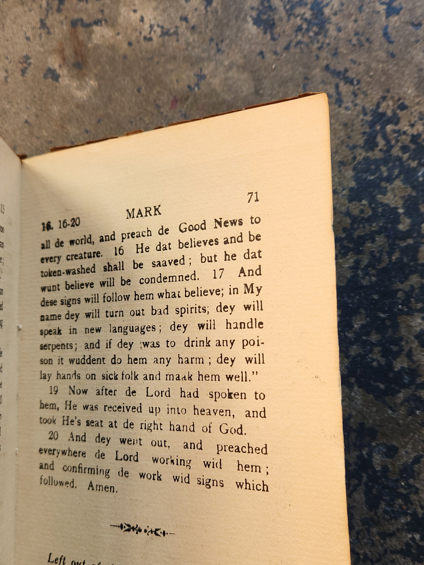 1936 “De Good News According to Mark” by Jim Cladpole — Sussex Dialect Gospel — Tunbridge Wells Printing