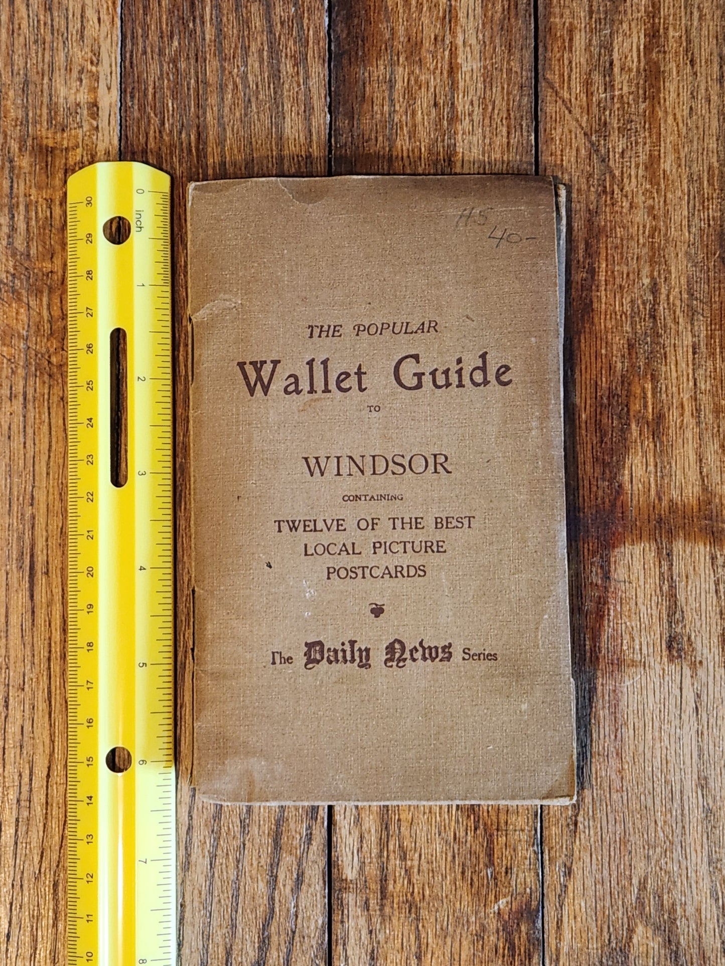Antique 1920s “The Popular Wallet Guide to Windsor” Booklet w/ 12 Postcards – Daily News Series, Fleetgate Publications