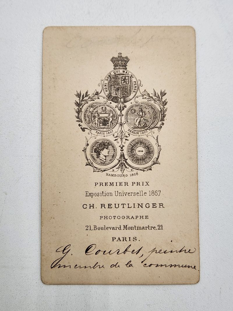 CDV Gustave Courbet French Painter