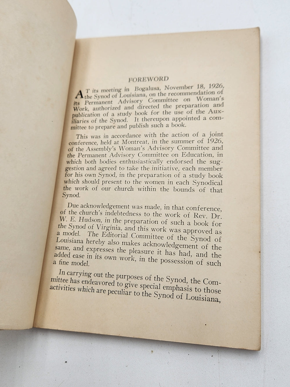 Presbyterian Activities in Louisiana: A synopsis for use is the study book by auxiliaries, Sunday school, young peoples societies, and others