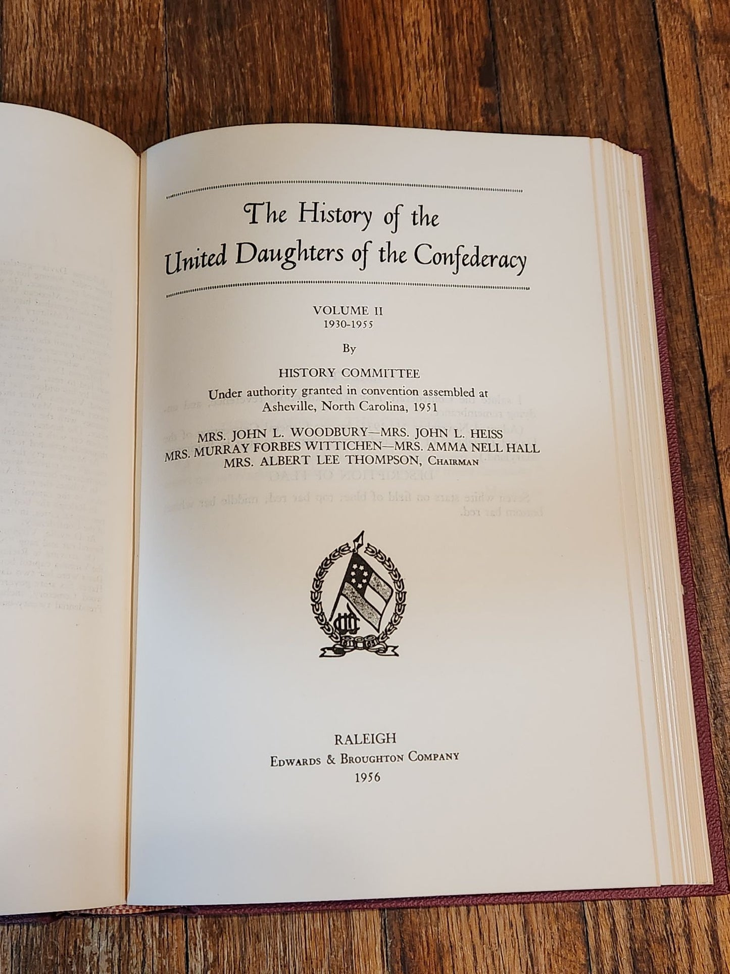 History of the United Daughters of the Confederacy 1894-1955